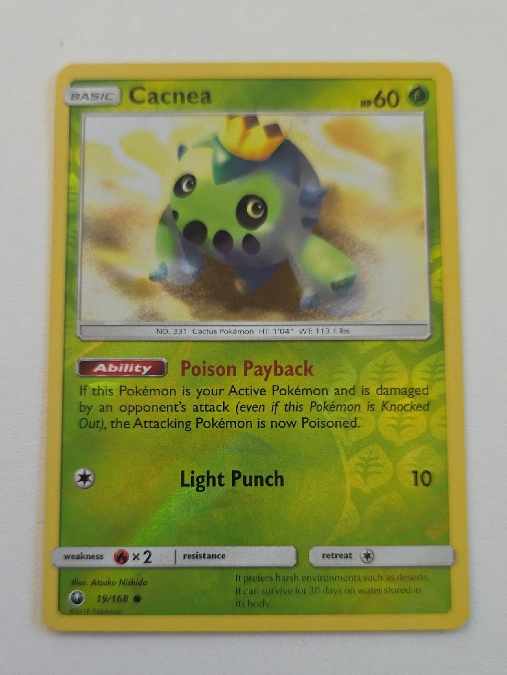 Pokemon Cacnea Trading Cards